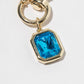 Birthstone Pendant Necklace – Gold-Dipped Ball Chain