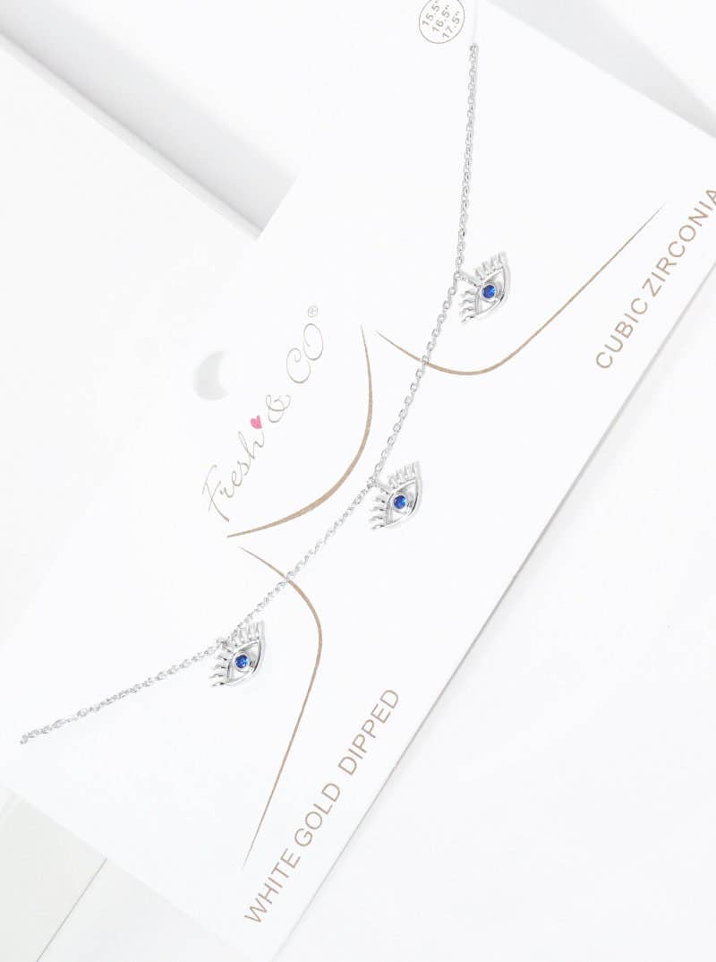 Mini Spaced Evil Eye Necklace