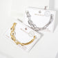 Mixed-Link Textured Chain Bracelet