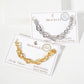 18K-Gold-Dipped Polished Brass Interwoven Chain Bracelet