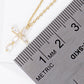 Baguette Crystal Cross Pendant Necklace