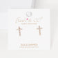 Gold Petite Cross Stud Earrings