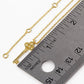 18K Gold Dipped Brushed Brass Key Pendant Necklace