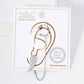 Angel-Wing Stud and Ear Cuff Drape Chain Earring Set