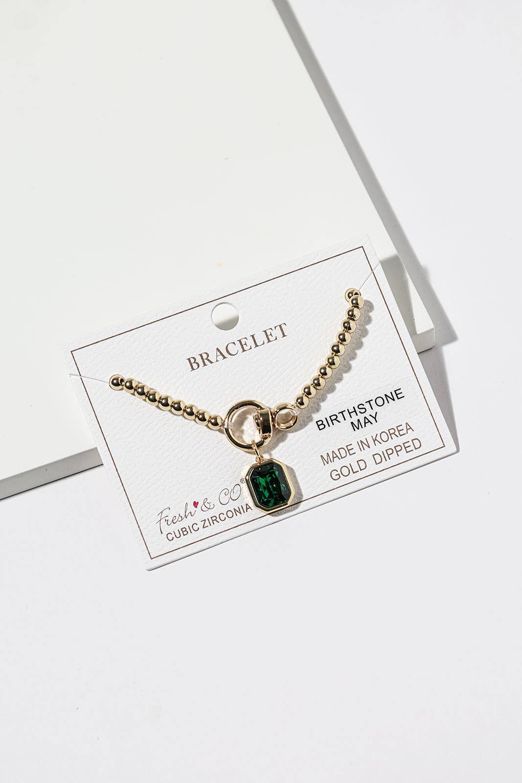 Elegant Birthstone Charm Bracelet