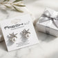Starfish Pearl Stud Earrings – Crystal Starfish with Pearl
