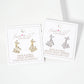 Pave-Set Double Butterfly Drop 18K-Gold-Dipped Post Earrings