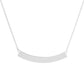 Gold Plated Curved Bar Necklace