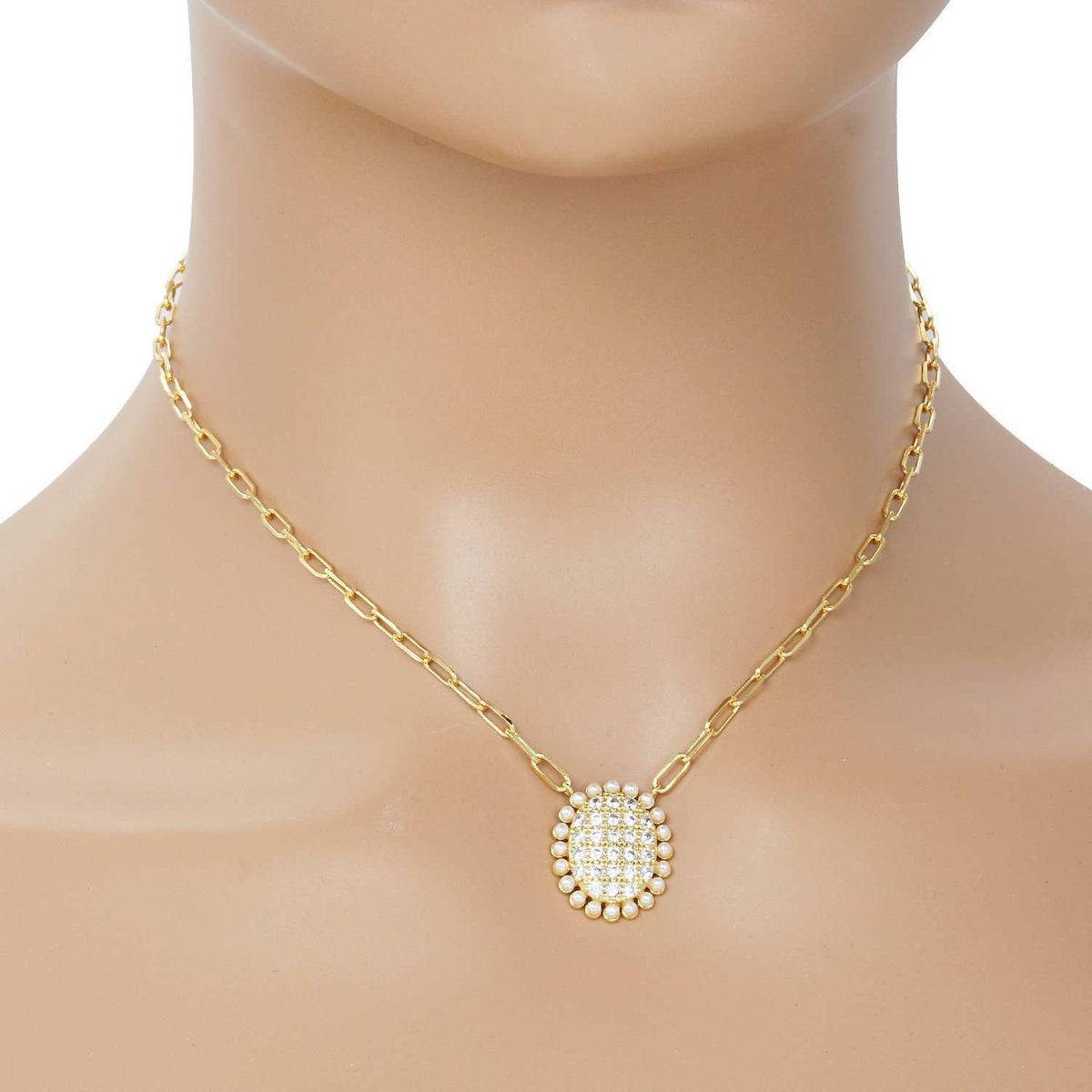 Freshwater Pearl Outline Necklace