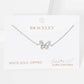 Dainty Pave Butterfly Chain Bracelet