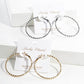Geometric Spiral Twisted Hoop Earrings