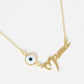 Gold Mama Necklace w/ Evil Eye Charm