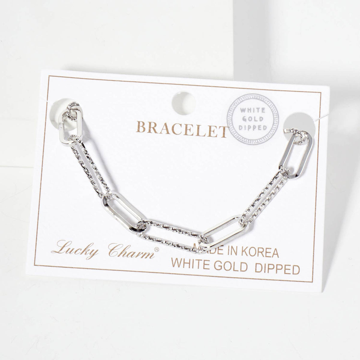 Modern Multi-Link Mixed Texture Chain Bracelet