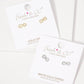 Gold Plated Infinity Stud Earrings