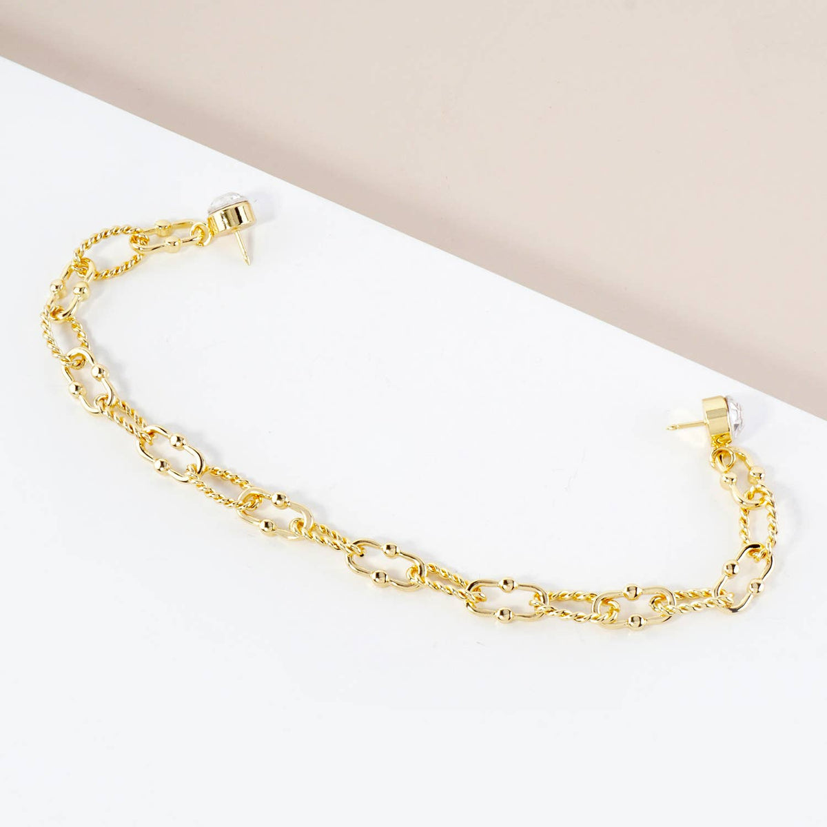 Versatile "Cap & Pin" Layered Chain Accessory