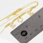 Gold Cubic Mom Beaded Necklace