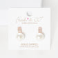 Gold Freshwater Pearl Huggie Earrings