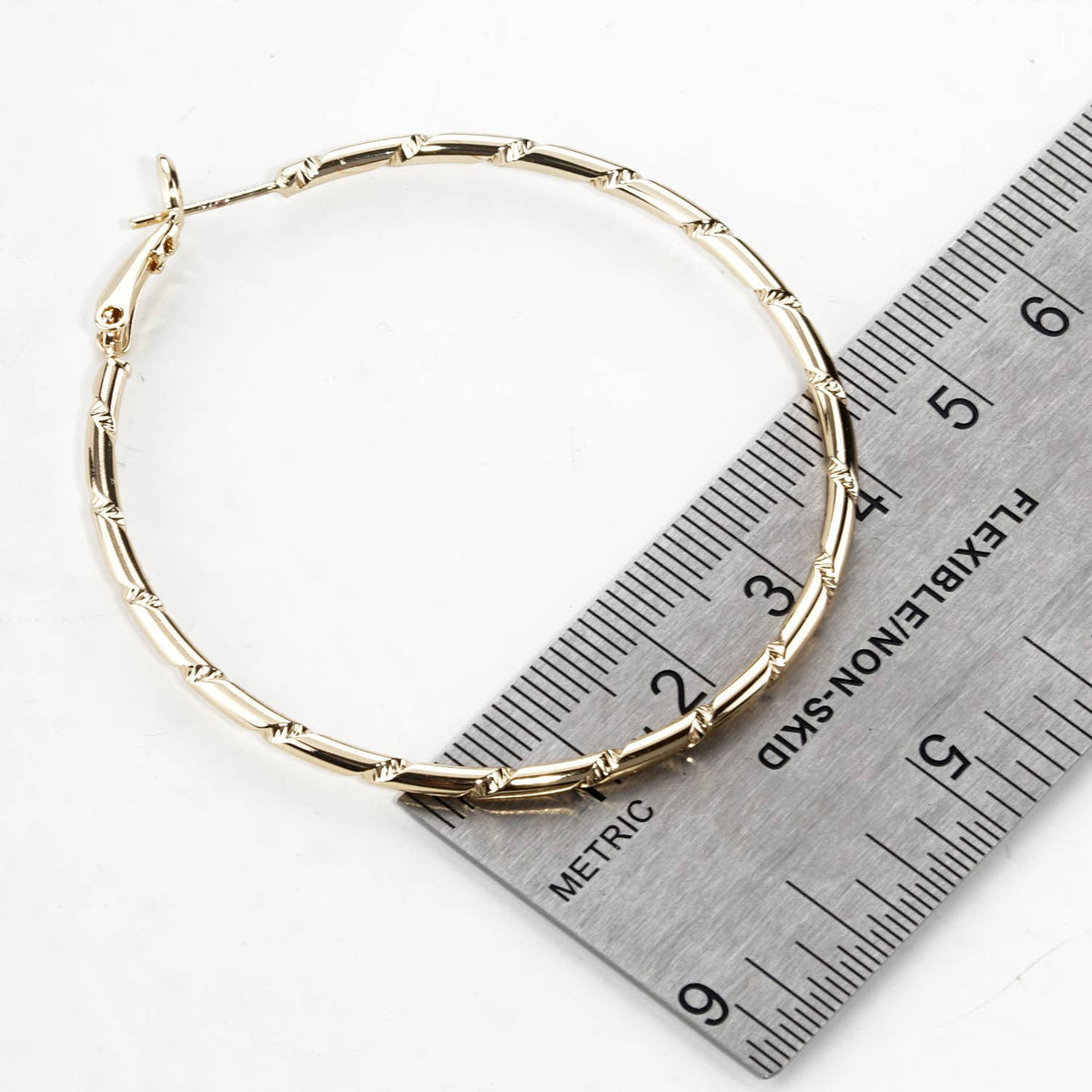 Textured Hoop Earrings