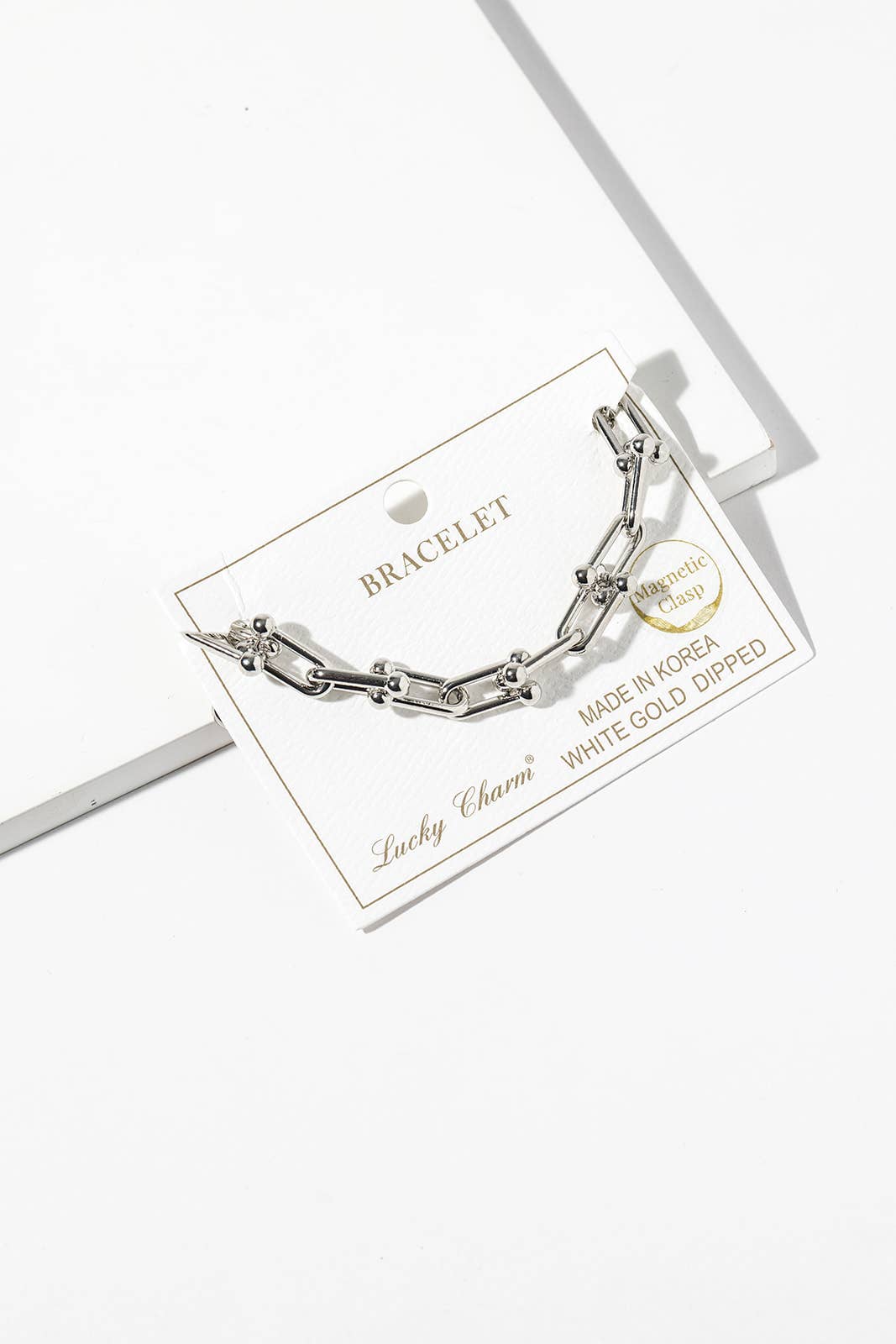 Effortless Magnetic Clasp U-Link Chain Bracelet