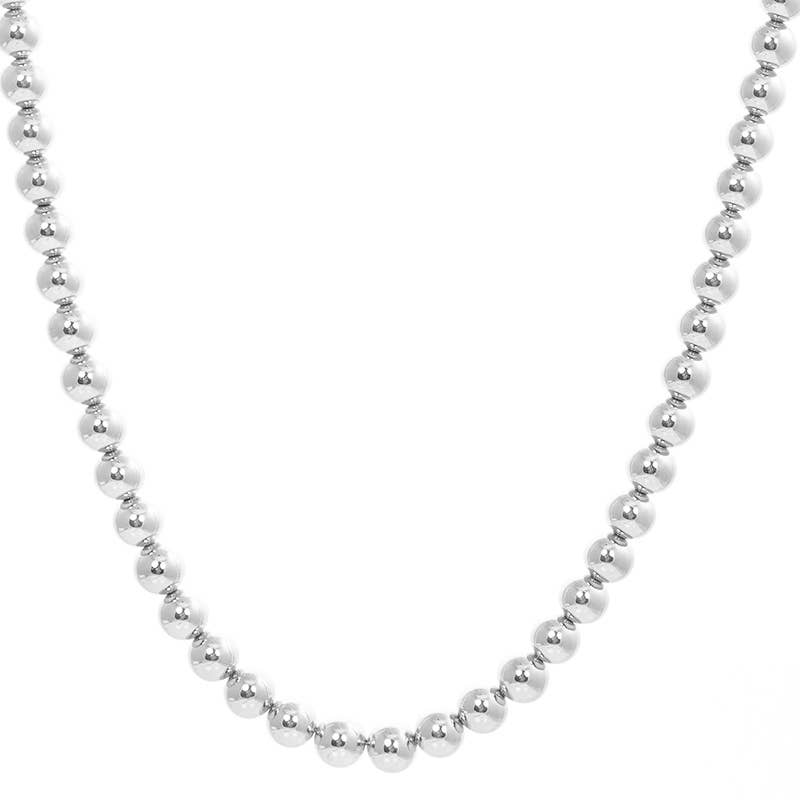 Gold Plated Bold Bead Necklace