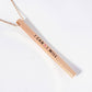 "I Can I Will" Bar Necklace