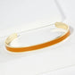 18K GOLD DIPPED ENAMEL COLOR GAME DAY CUFF BRACELET