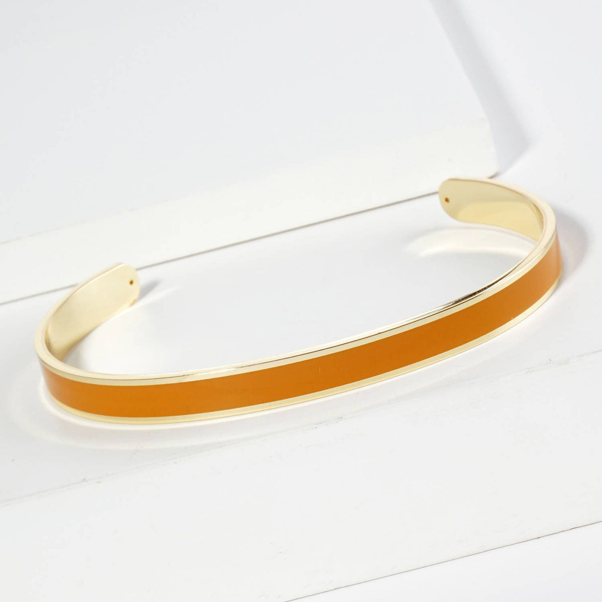 18K GOLD DIPPED ENAMEL COLOR GAME DAY CUFF BRACELET