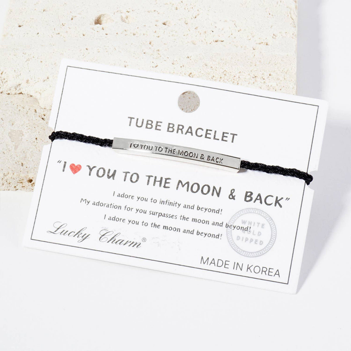 Inspirational Messages I love to the Moon & Back Bracelet