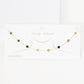 Gold Plated Chain w/ Dangling Clovers Necklace