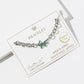 Pavé Green Alligator Magnetic Clasp Link Chain Bracelet