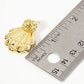 Sea-Life-Theme Ball-Texture Shell Design Post Earrings