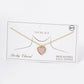 Dainty Gold-Dipped Heart Charm Necklace