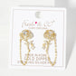 Botanical-Theme Pave-Set Rose Drop Earrings