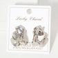 Polished Metal Organic-Shape Doorknocker Earrings