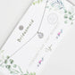 Bridesmaid Proposal Teardrop Pendant Necklace