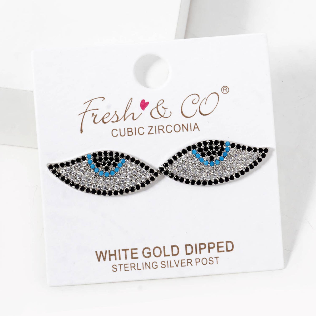 Gold Plated Evil Eye Protection Earrings