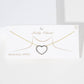 Gold Open Heart Necklace