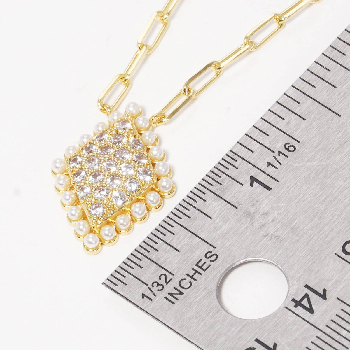 Freshwater Pearl Outline Necklace