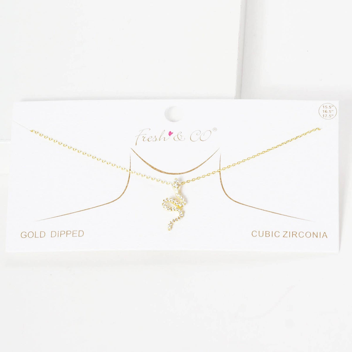 Gold Snake Warp Necklace