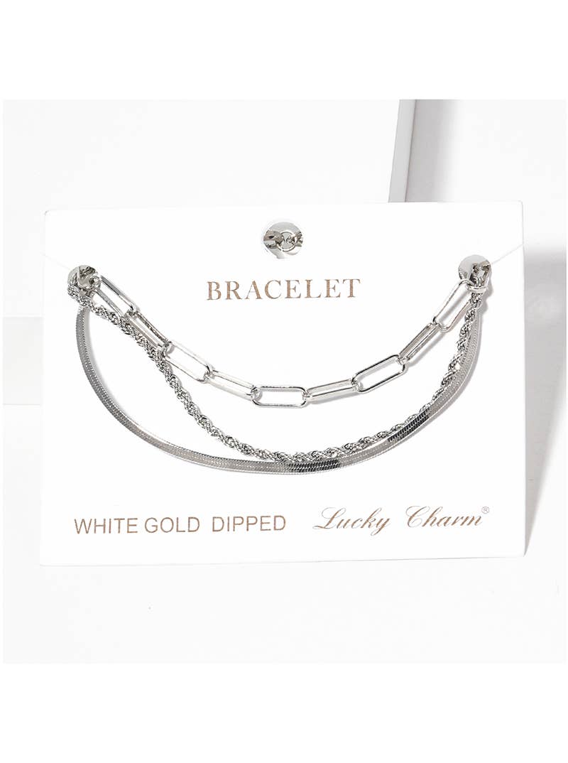 Minimalist Multi-Layered Chain Bracelet