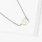 Dainty Single Pearl Pendant Necklace for Bridesmaid