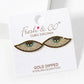 Gold Plated Evil Eye Protection Earrings