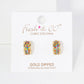 Micro-Pave-Set 11mm Half Hoop Earrings