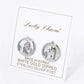 18K GOLD DIPPED MOTHER OF PEARL PRAYER STUD EARRINGS