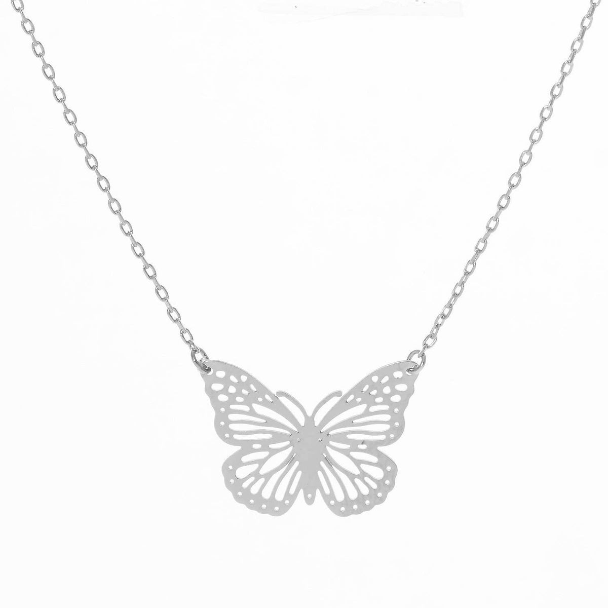 Gold Plated Dainty Butterfly Charm Necklace