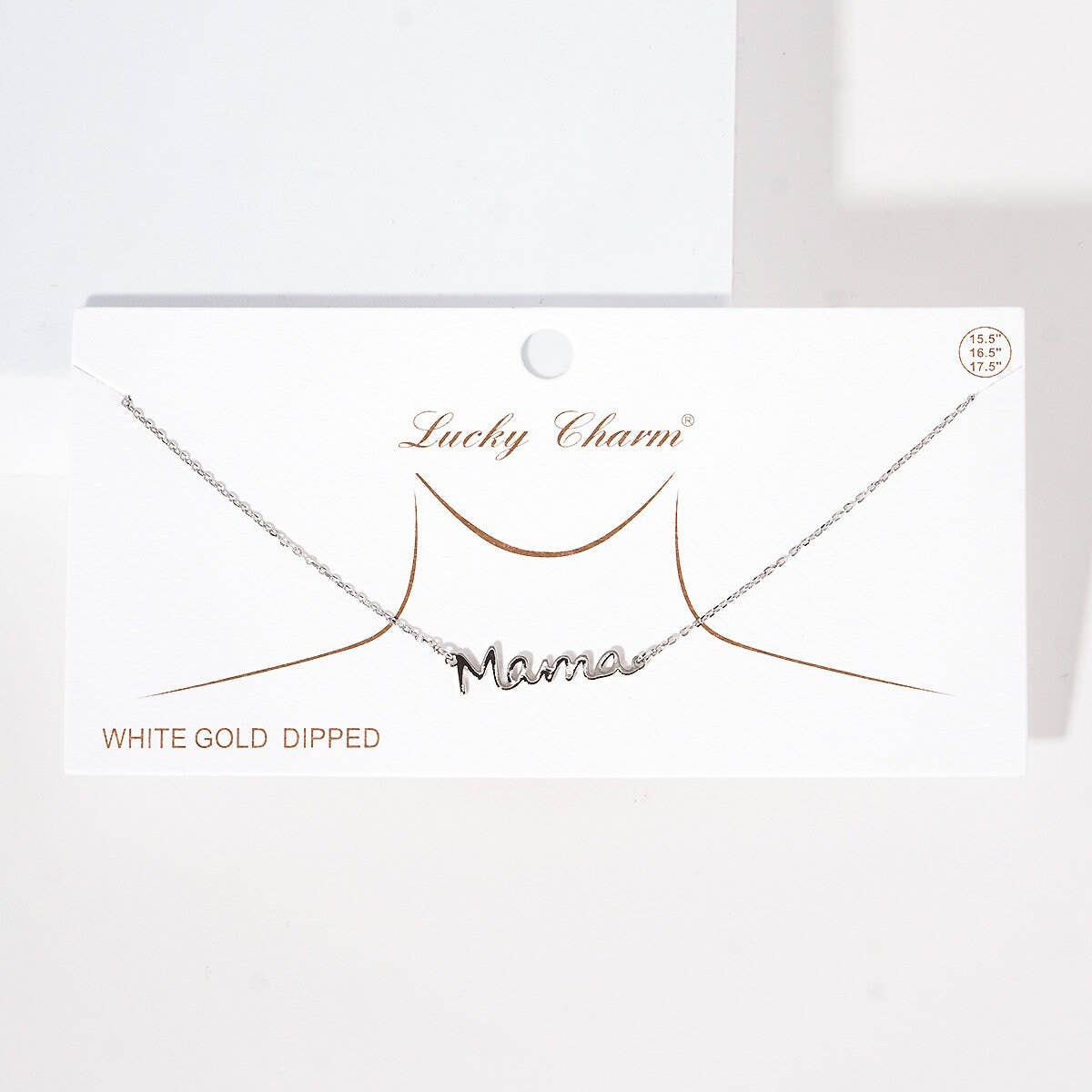 Gold Plated Bold Mama Letter Necklace