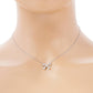 Gold Plated Cubic Ribbon Necklace