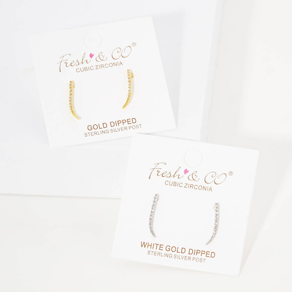 Cubic Zirconia Ear Crawlers