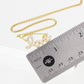 Gold Plated Cursive Love Necklace