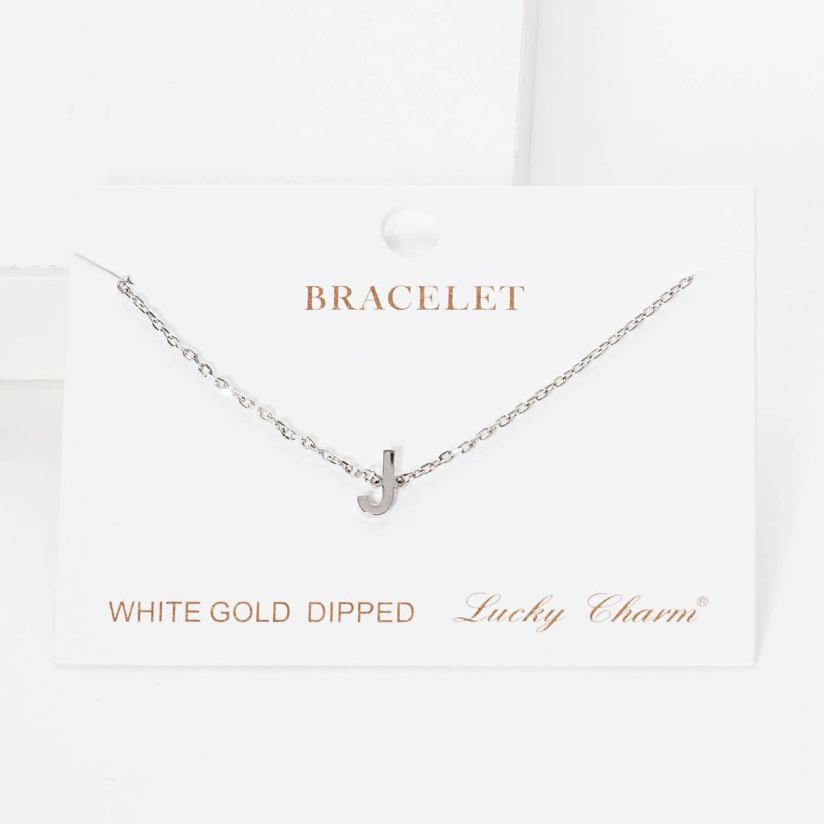 Gold Plated Initial Letter Bracelet